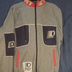 DOPE Gray and Red Performance Jacket
